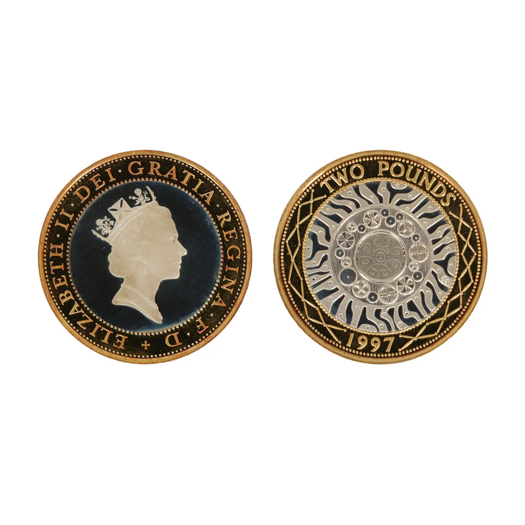 A ROYAL MINT UNITED KINGDOM SILVER PROOF PIEDFORT TWO POUND COIN. — Coins & Banknotes — Bishop & Miller