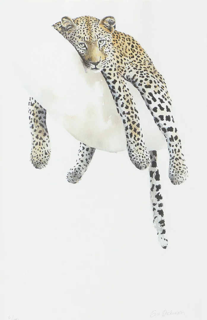 SUE DICKINSON. "Eye of the beholder", färglitografi, signerad. — Engravings & Prints — Helsingborgs Auktionskammare