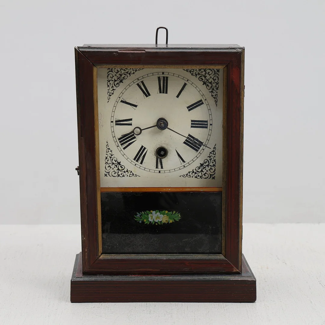 BORDSUR, trä, Badenia Clock Manufactory, 1900-tal. — Mantel clocks — Gomér & Andersson Jönköping