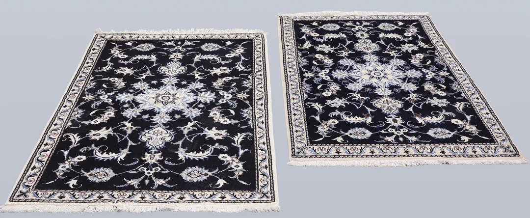 ORIENTMATTA. Sängmattor Nain 2st, 143 x 91 & 140 x 88 cm. — Carpets — Gomér & Andersson Nyköping