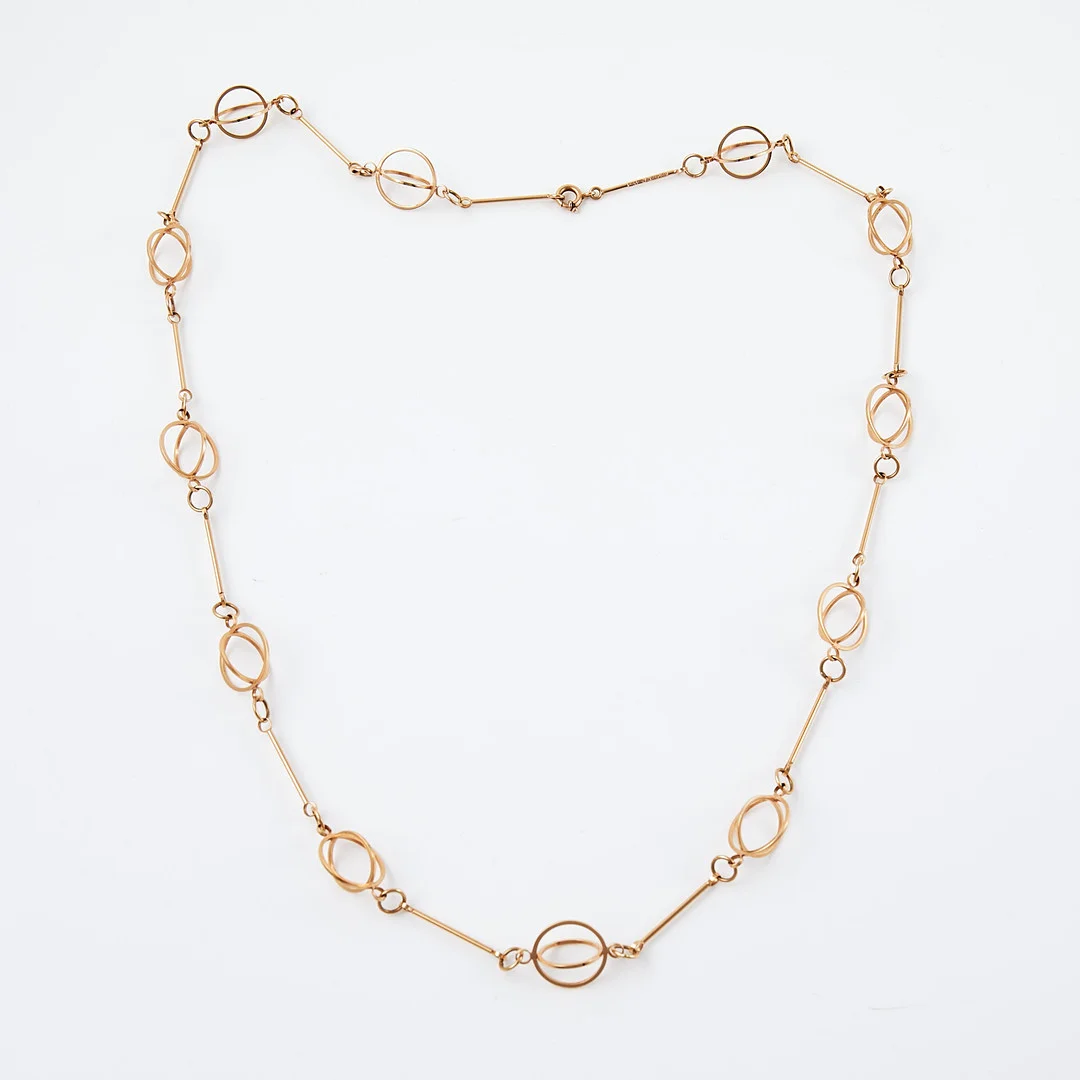 EINO WESTERBACK. Halsband, 14k guld, länkar, Helsingfors, Finland, 1966. — Jewellery — Stockholms Auktionsverk Sickla