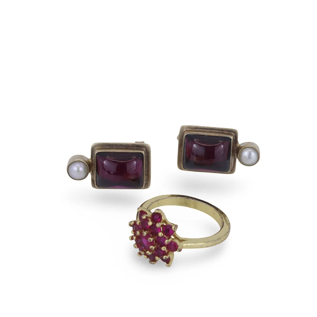 SILVER GILT JEWELLERY. — Jewellery — Chalkwell Auctions