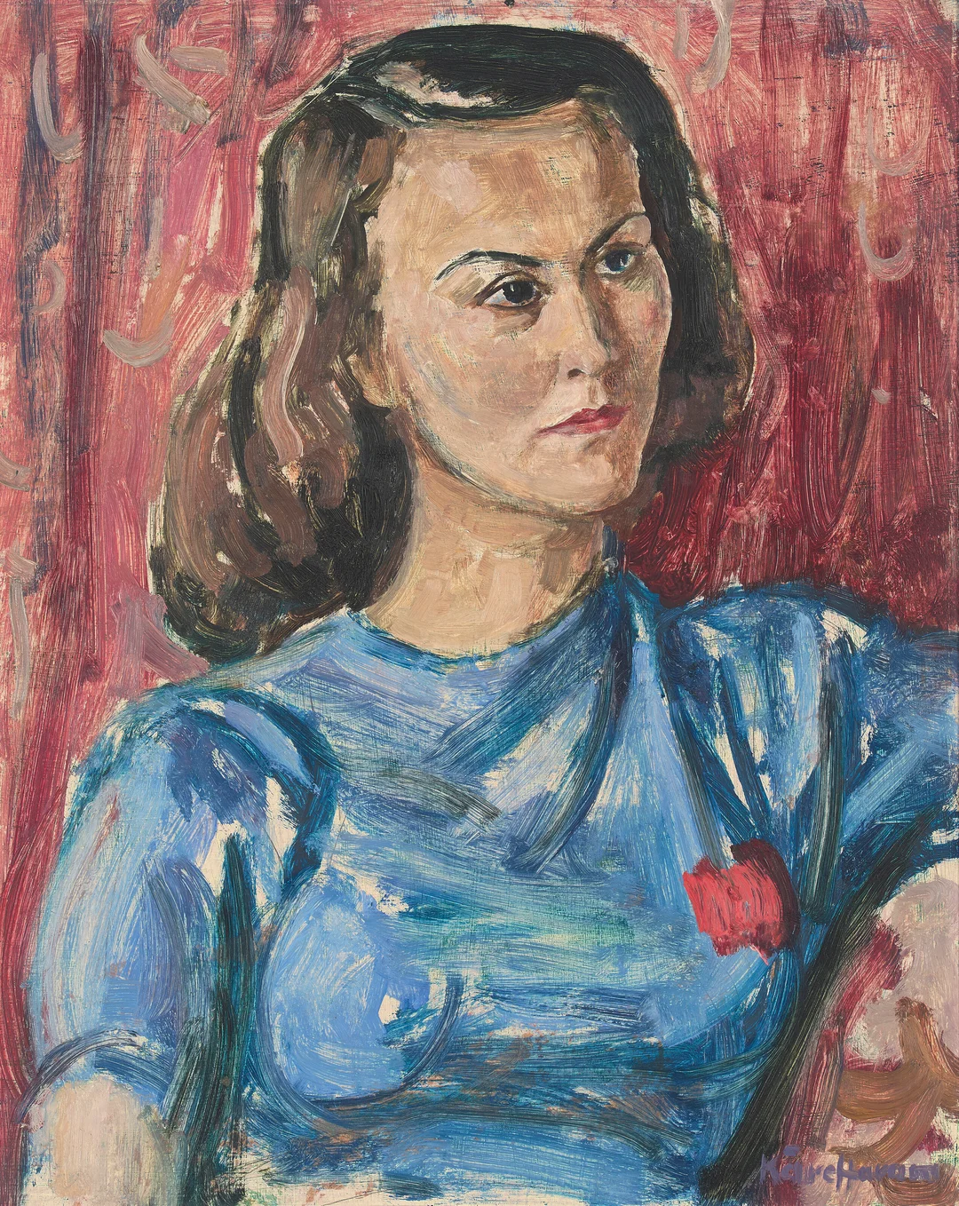 Haram, Kåre — Kvinneportrett — Kunst/Maleri — Blomqvist