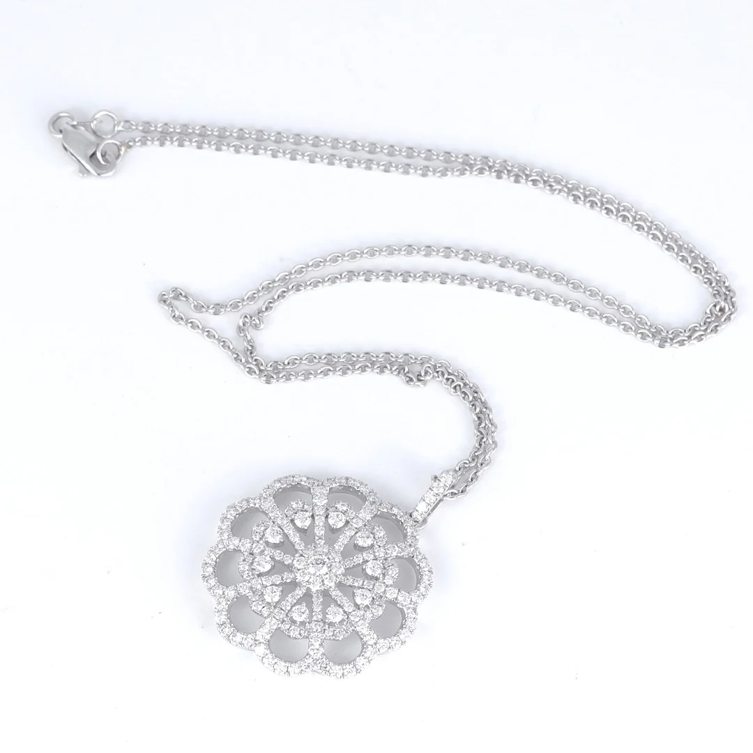 1.55CT DIAMOND PENDANT. — Brooches & Pendants — Chalkwell Auctions