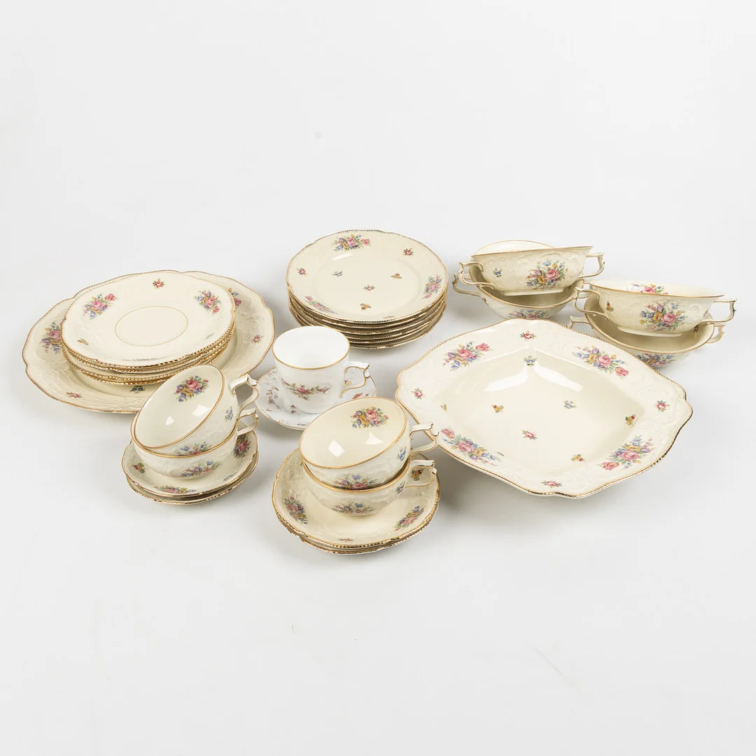 SERVIS, 28 delar, Rosenthal "Sanssouci", porslin. — European — Stockholms Auktionsverk Helsingborg