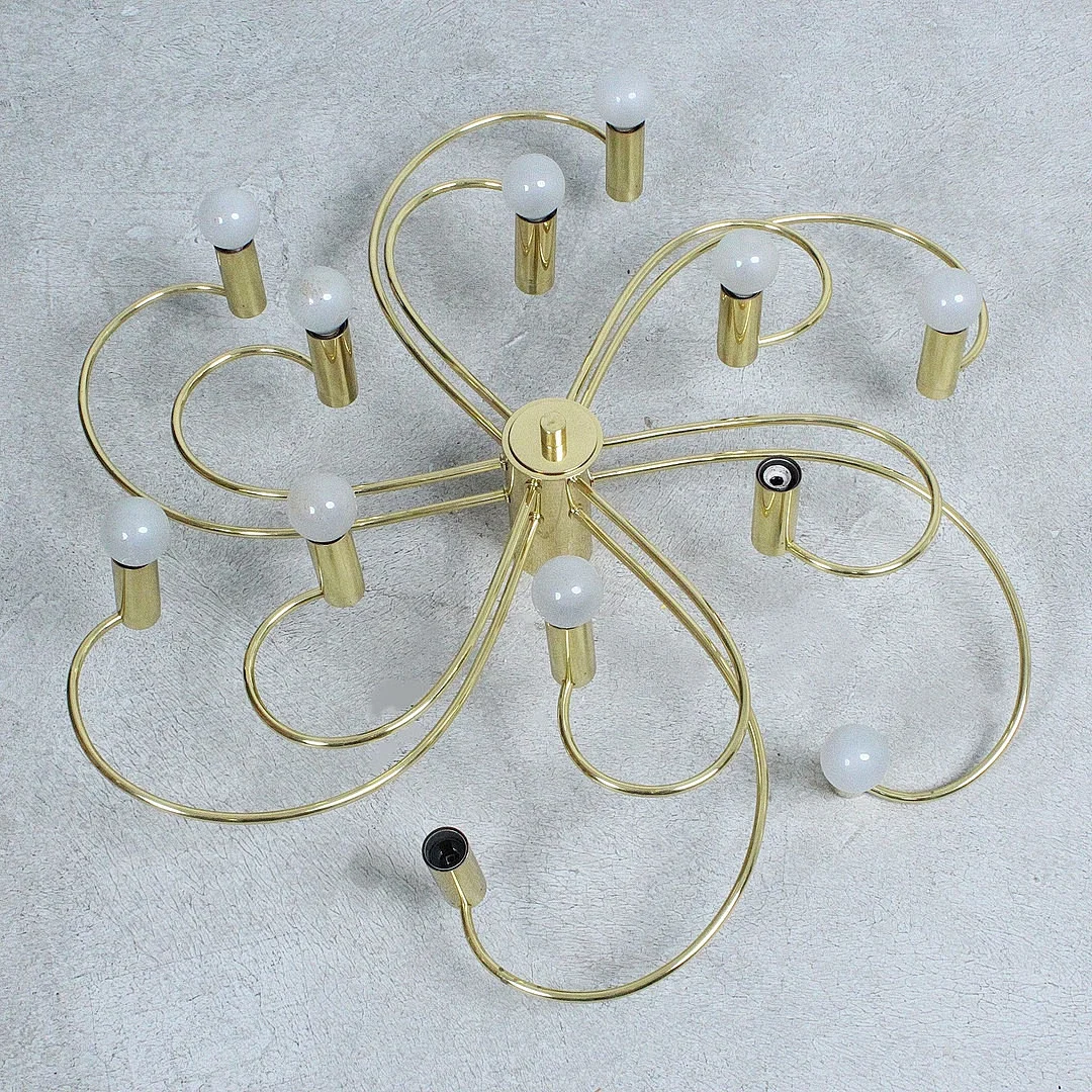 12- flammige Wand- / Deckenleuchte 'Sputnik', 1960er Jahre. — Ceiling lights — Stockholms Auktionsverk Düsseldorf/Neuss