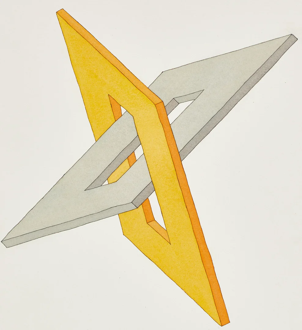 OSCAR REUTERSVÄRD (Sverige, 1915-2002), "Perspective japonaise No 473 aa", signerad, akvarell på tjockt Arches-papper. — Paintings — Crafoord Auktioner Stockholm
