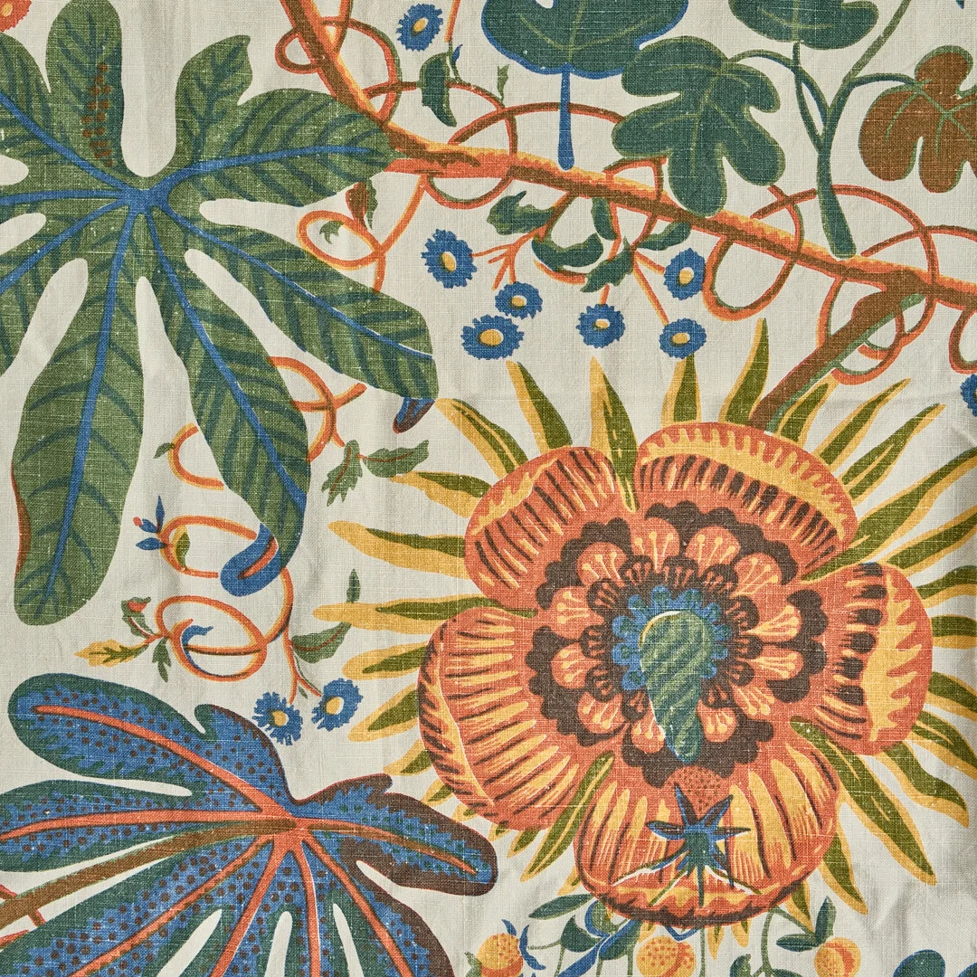JOSEF FRANK (1885–1967). Gardinlängd, mönster "Ariala", Firma Svenskt Tenn. — Textiles — Crafoord Auktioner Stockholm