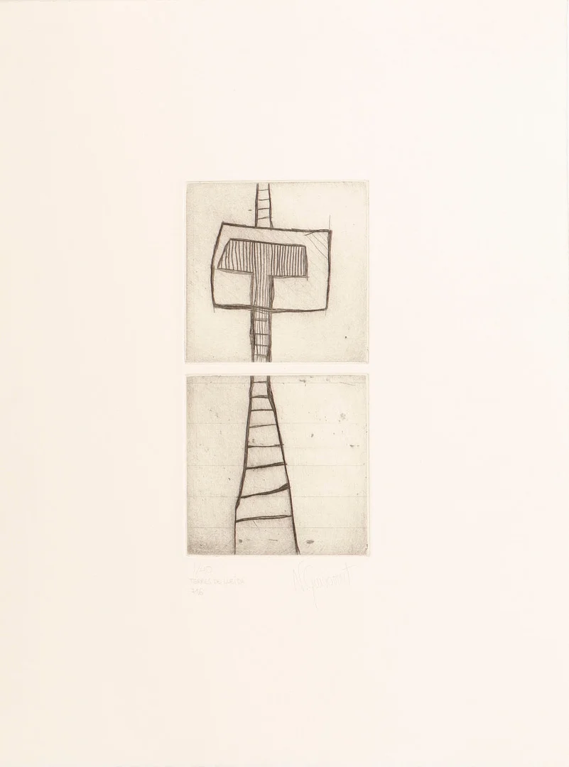 NÚRIA GUINOVART. "Terres de Lleida 716". — Engravings & Prints — Barcelona Auctions