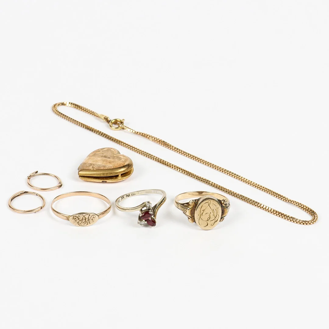 SMYCKEN 14k guld. — Jewellery — Karlstad Hammarö Auktionsverk
