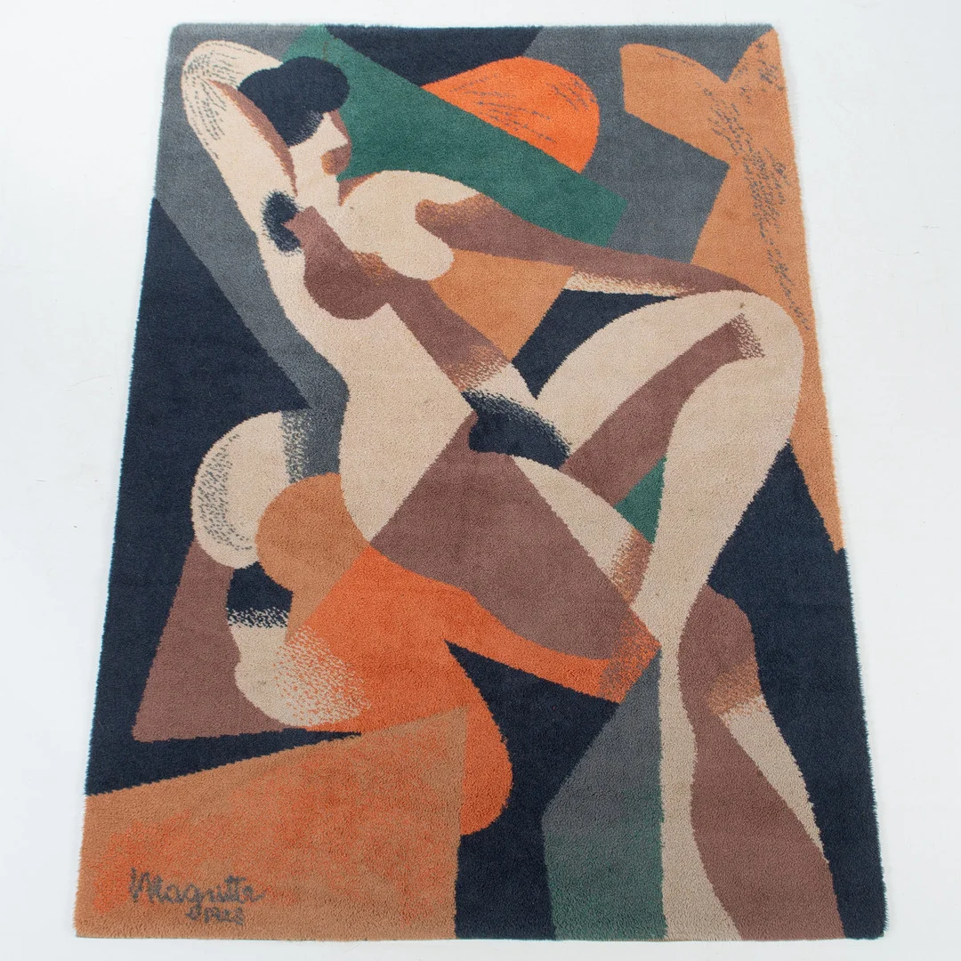 RENÉ MAGRITTE. EFTER. MATTA, "Woman", 204 x 140, Danmark, 1980/90-tal. — Carpets — Laholms Auktionskammare