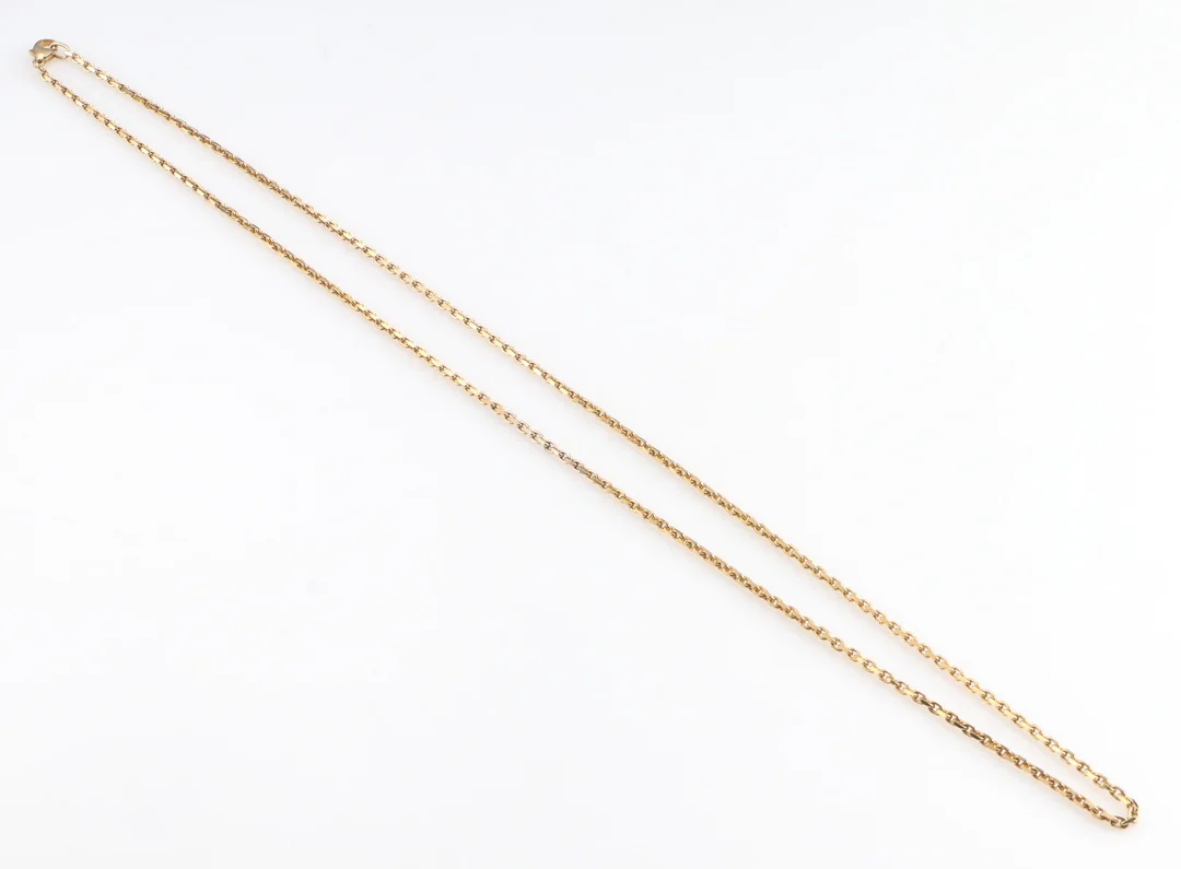 Long Anchor faceted necklace made of 8 kt. gold — Jewellery/Necklaces, pendants — Lauritz