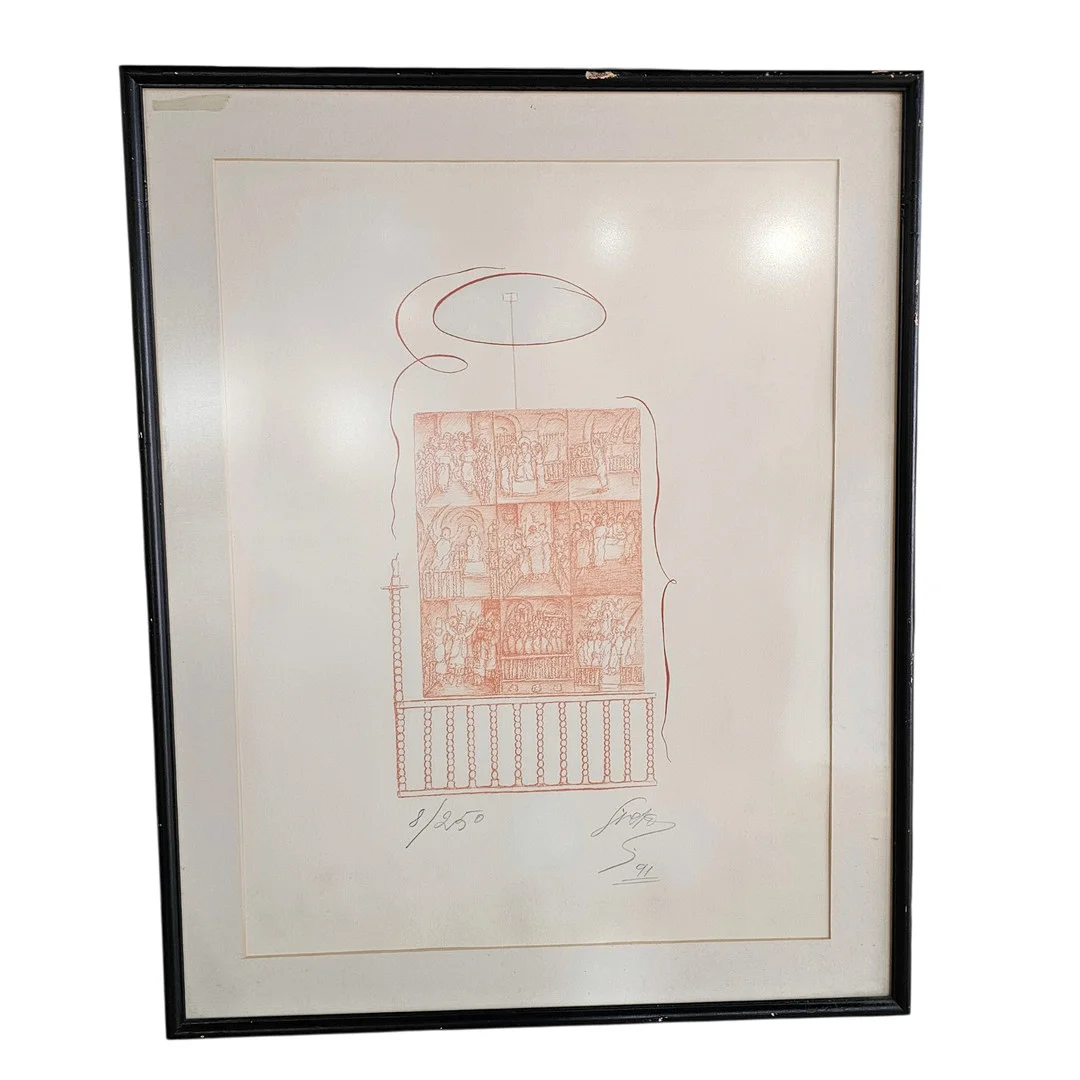 SIXTO MARCO MARCO. Sin título, grabado sobre papel firmado y numerado a lápiz, 8/250. — Engravings & Prints — Arce Auctions