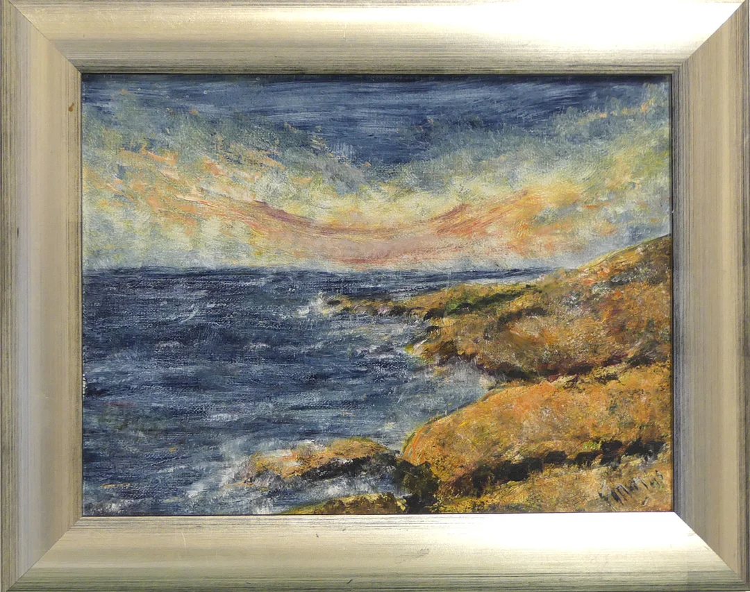 FREDDY MAGNUS FREDSTEN. Skärgårdslandskap, olja på duk, signerad. — Paintings — Lysekils Auktionsbyrå