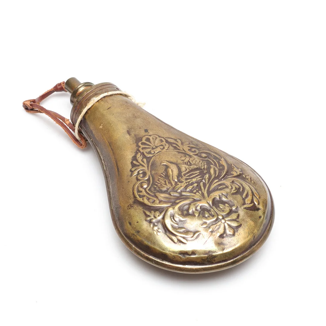 KRUTHORN, mässing, 1800/1900-tal. — Guns & Rifles — Gomér & Andersson Linköping