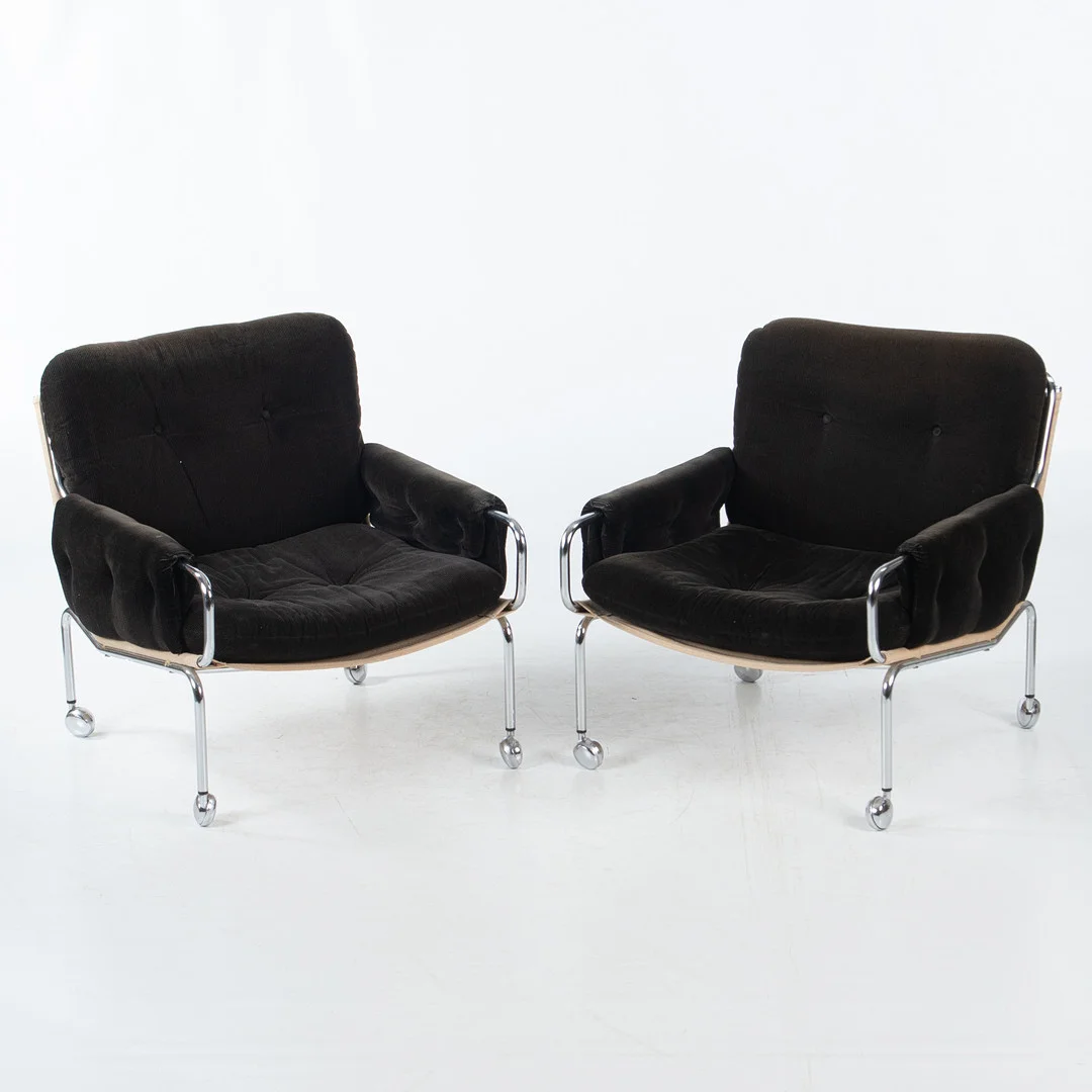 PETHRUS LINDLÖF. FÖR IKEA. FÅTÖLJER, 2 st, "Rippi", 1970-tal. — Armchairs & Chairs — Laholms Auktionskammare