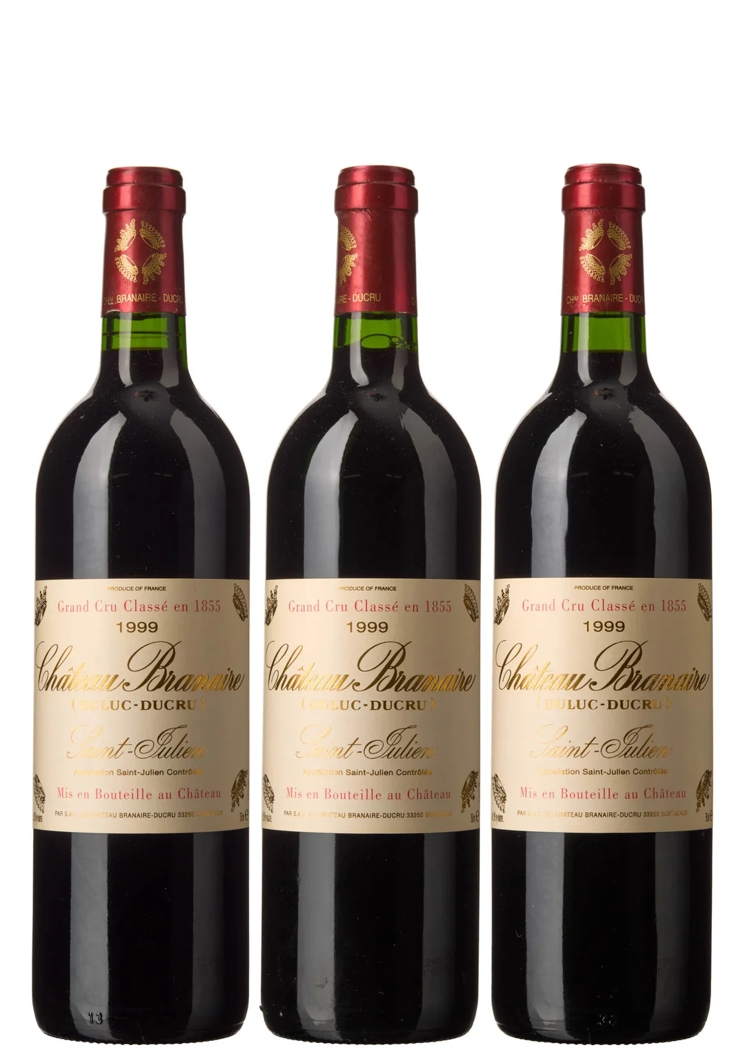 3 x Chateau Branaire (Duluc Ducru) 1999 — 3 x Chateau Branaire (Duluc Ducru) 1999 — Vin/Vin — Blomqvist