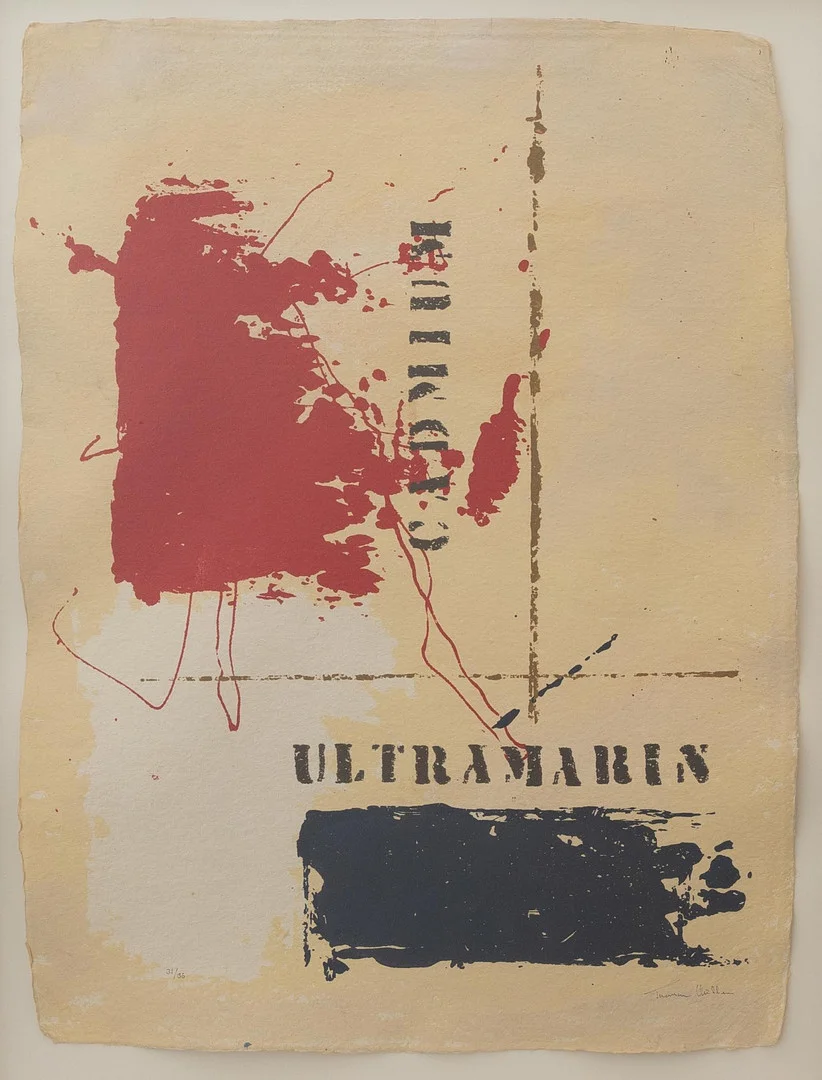 THOMAS MÜLLER (FÖDD 1960). Komposition, litografi nr 31/36, otydligt signerad. — Engravings & Prints — Garpenhus Auktioner