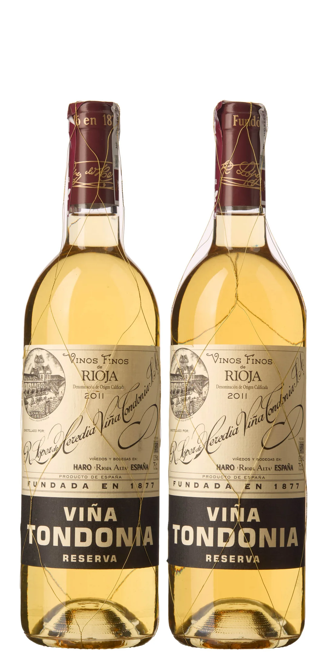 2 x Rioja Reserva Blanco Vina Tondonia 2011, Lopez de Heredia — 2 x Rioja Reserva Blanco Vina Tondonia 2011, Lopez de Heredia — Vin/Vin — Blomqvist