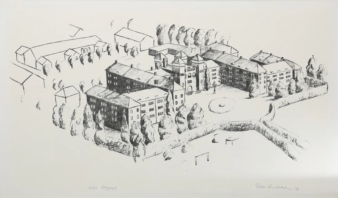 PETER LUNDSTRÖM. Litografi, 16/100, signerad. — Engravings & Prints — Gomér & Andersson Jönköping