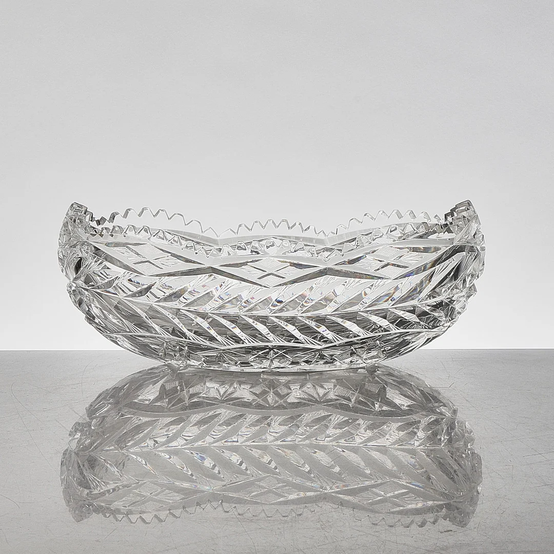 JARDINIERE, kristall, 1900-tal. — Other — Metropol Auktioner