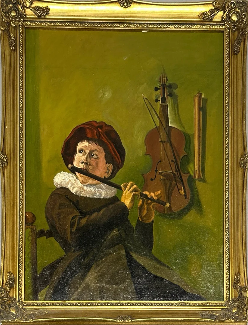 ROBIN MCTIGUE. OIL ON CANVAS AFTER FRANS HALS. — Paintings — Chalkwell Auctions