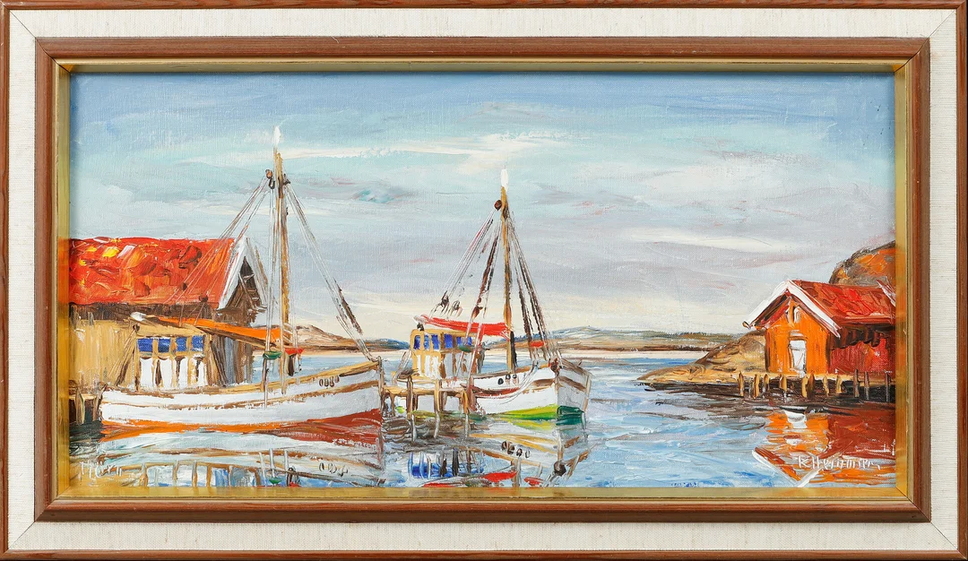 KURT ERIK HEINONEN. "Tjörn", olja på duk, signerad. — Paintings — Göteborgs Auktionsverk