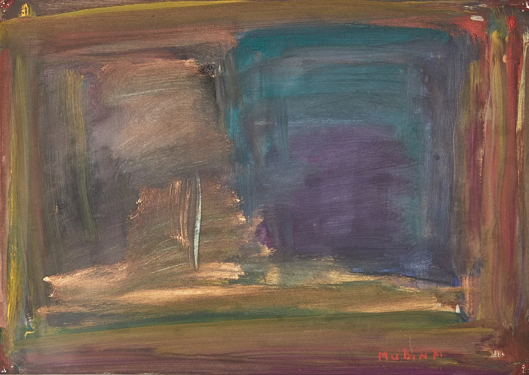 ORHON MUBIN. Abstrakt komposition. — Paintings — Stockholms Auktionsverk Magasin 5