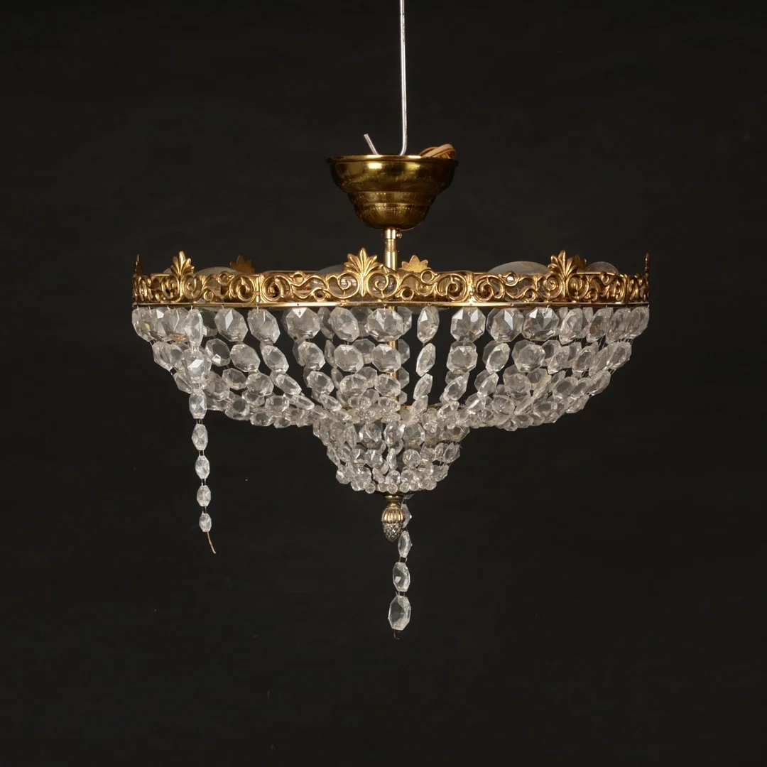 PLAFOND/LJUSKRONA, 1900-talets andra hälft. — Chandeliers — Auktionsfirma Kenneth Svensson i Kalmar