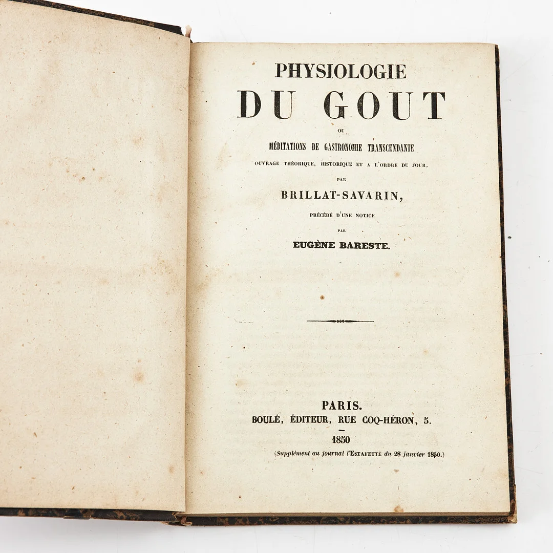 BRILLAT-SAVARIN 1850 AND SOME MORE. 3 VOLUMES. — Books — Stockholms Auktionsverk Magasin 5