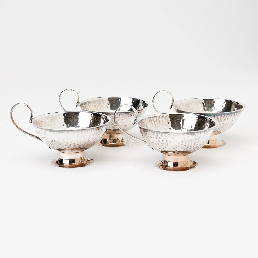 PUNSCHKOPPAR, 4 st, silver, GAB, 1978. — Silver — Auktionshuset Kolonn