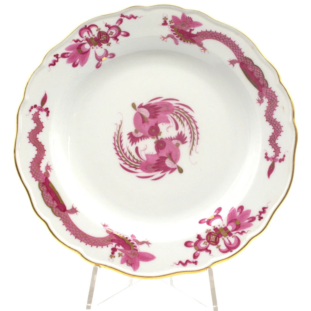 MEISSEN. TELLER, HOF DRACHE, MIT GOLD DETAILS, 1. WAHL, KNAUFZEIT D. 21,5CM. — European — Kunst- und Auktionshaus Kleinhenz