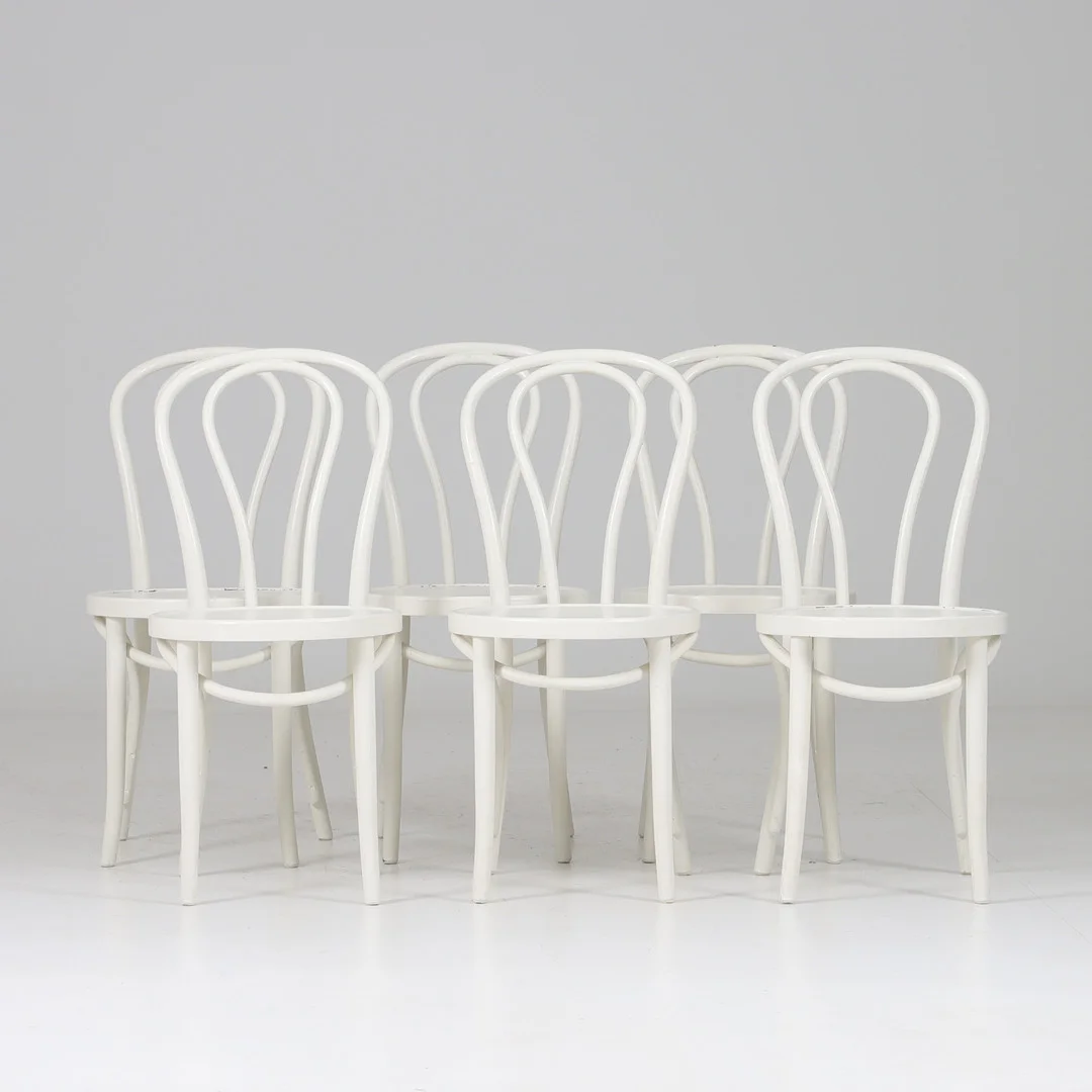 GILLIS LUNDGREN. Stolar, 6 st, "Öglan", böjträ, IKEA. — Armchairs & Chairs — Stadsauktion Sundsvall