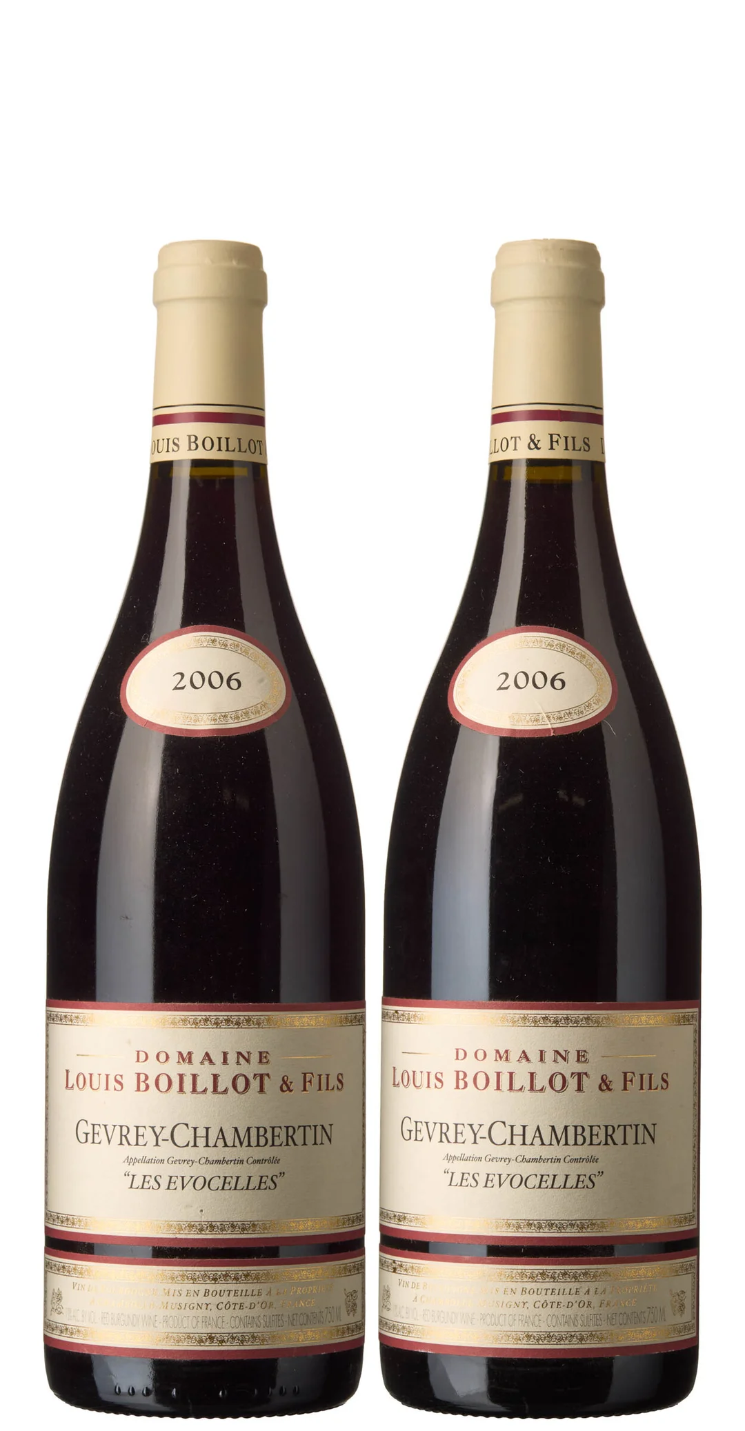 2 x Gevrey-Chambertin Les Evocelles 2006, Louis Boillot & Fils — 2 x Gevrey-Chambertin Les Evocelles 2006, Louis Boillot & Fils — Vin/Vin — Blomqvist