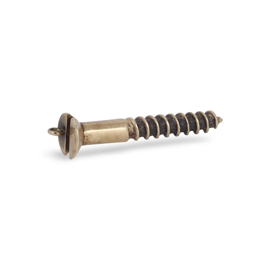 9CT SCREW PENDANT. — Brooches & Pendants — Chalkwell Auctions