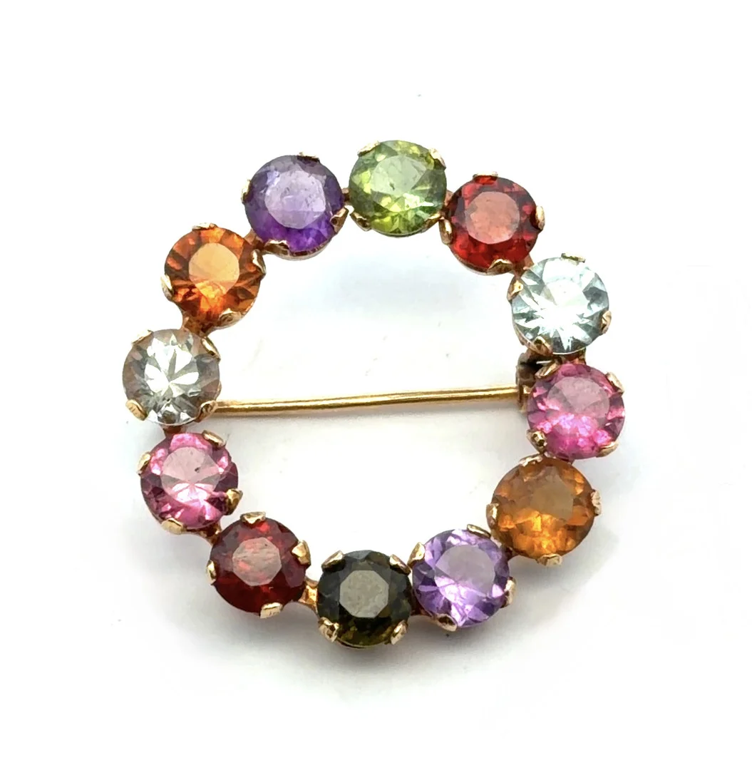MULTI-GEM BROOCH. — Brooches & Pendants — Griffin’s Auctioneers