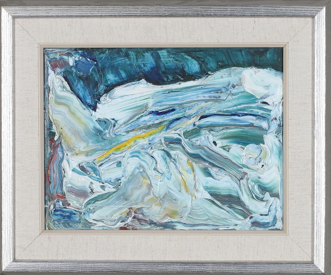HARRY BOOSTRÖM. "Om Vintern", olja på pannå, signerad á tergo. — Paintings — Gomér & Andersson Norrköping