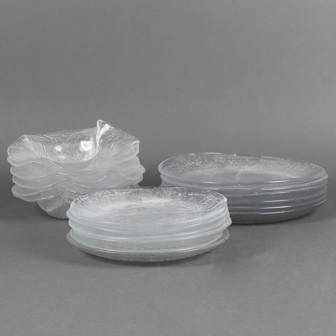BENGT EDENFALK. Glasservis, 18 delar, "Tallkrona, Royal Krona. — Tableware — Karlstad Hammarö Auktionsverk