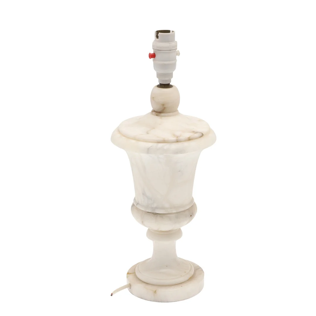 MARBLE ELECTRIC TABLE LAMP. — Table Lamps — Lawrences Auctioneers