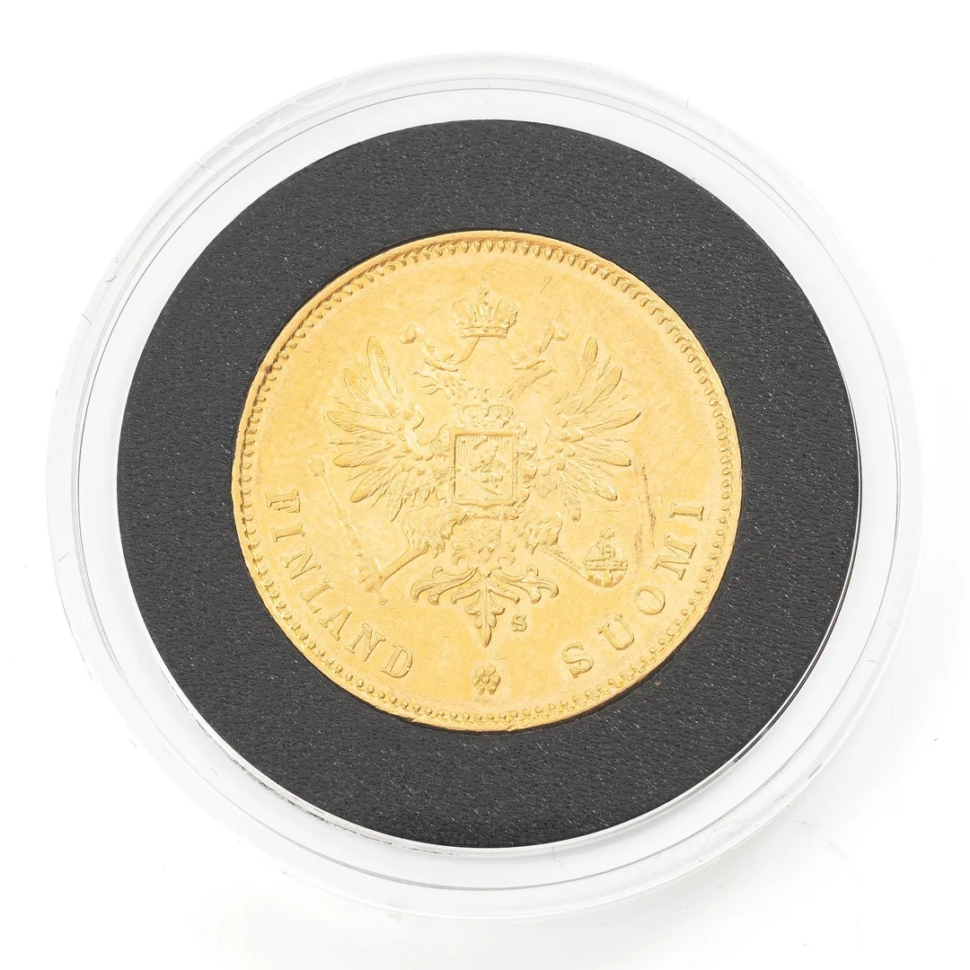 Guldmynt, Storhertigdömet Finland, Nikolaj II, 20 Markka 1912. — Militaria/Mynt — Bukowskis