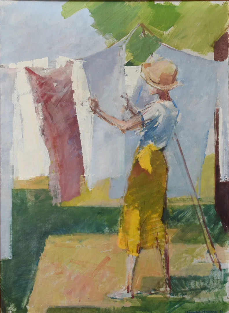 HARALD HANSEN. (1890 - 1967) Olie på lærred. — Paintings — Sørensen Auktioner