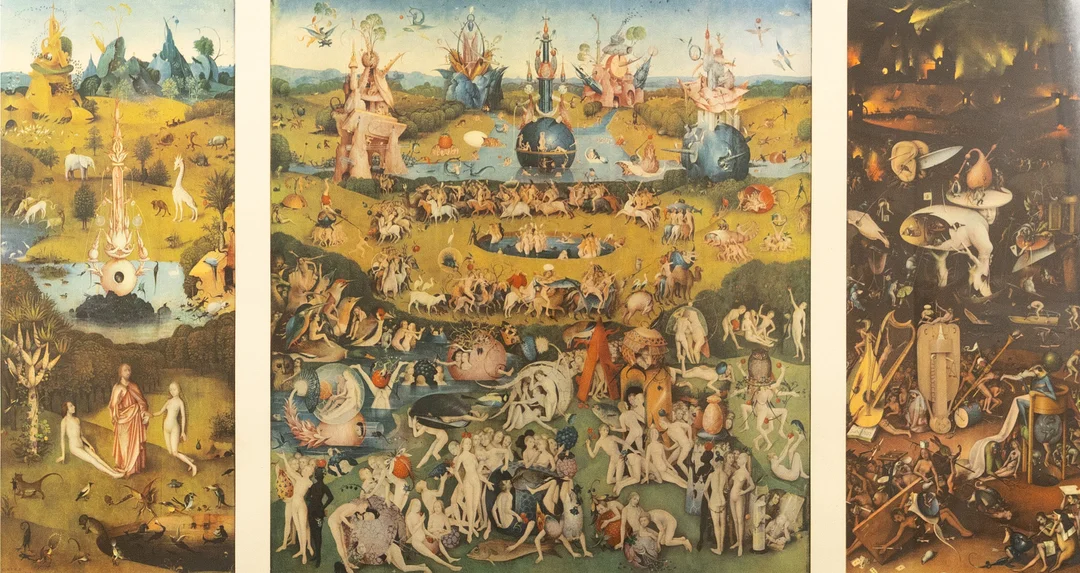 HIERONYMUS BOSCH. Efter, affisch, "The Garden of Delights". — Engravings & Prints — Karljohan Auktioner