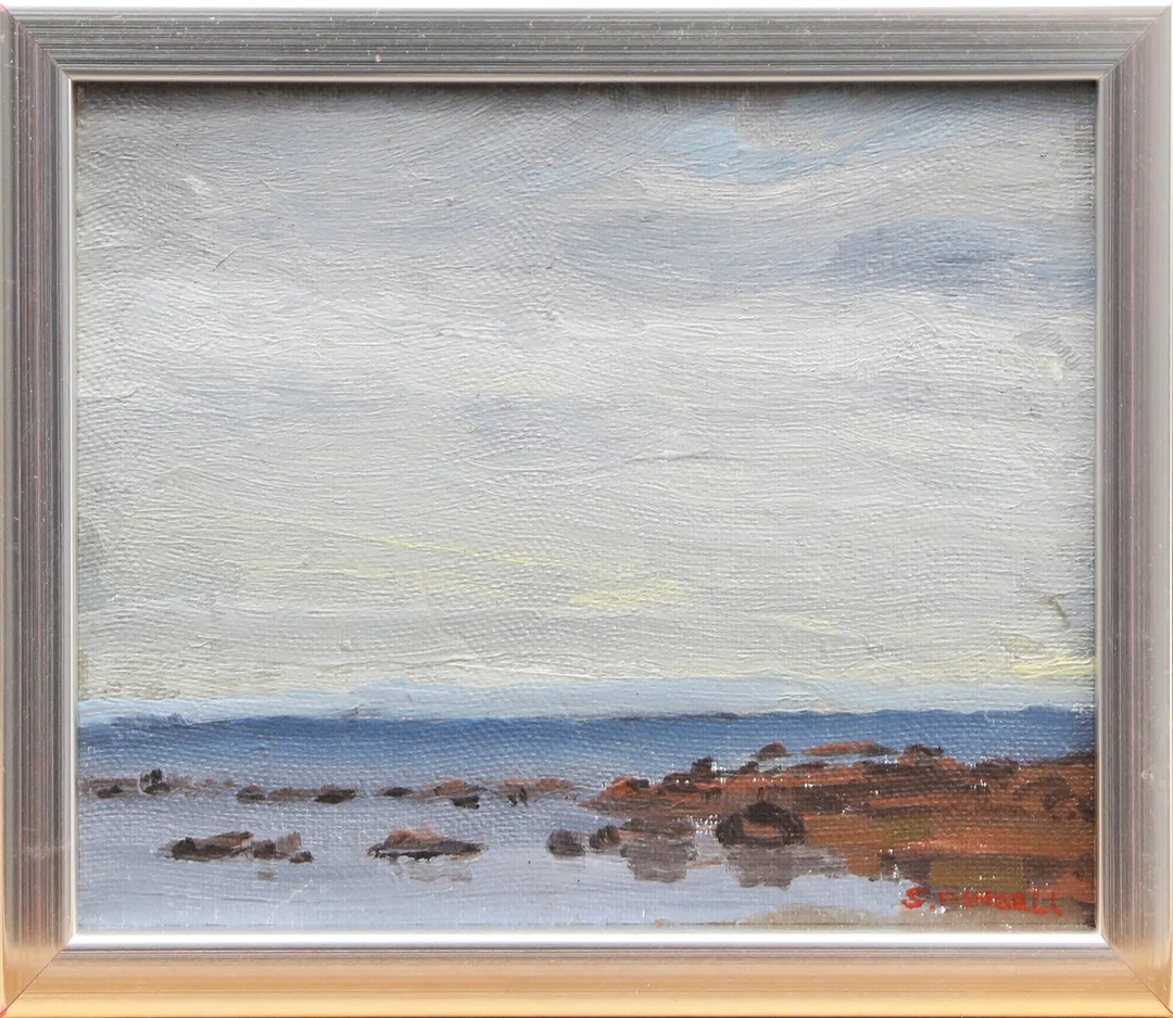 SUNE FONDELL. OLJA, på pannå, signerad. — Paintings — Kalmar Auktionsverk