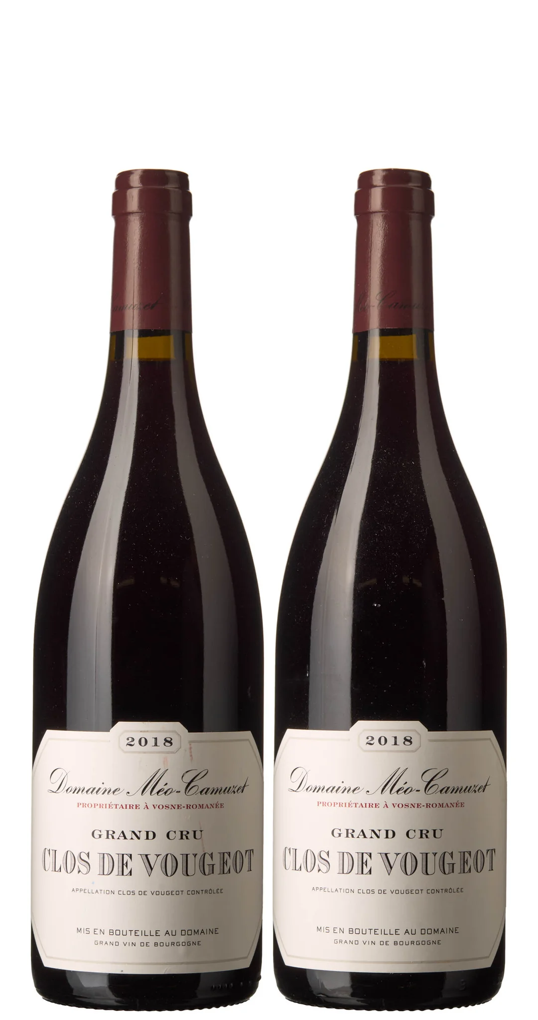 2 x Clos de Vougeot Grand Cru 2018, Meo-Camuzet — 2 x Clos de Vougeot Grand Cru 2018, Meo-Camuzet — Vin/Vin — Blomqvist