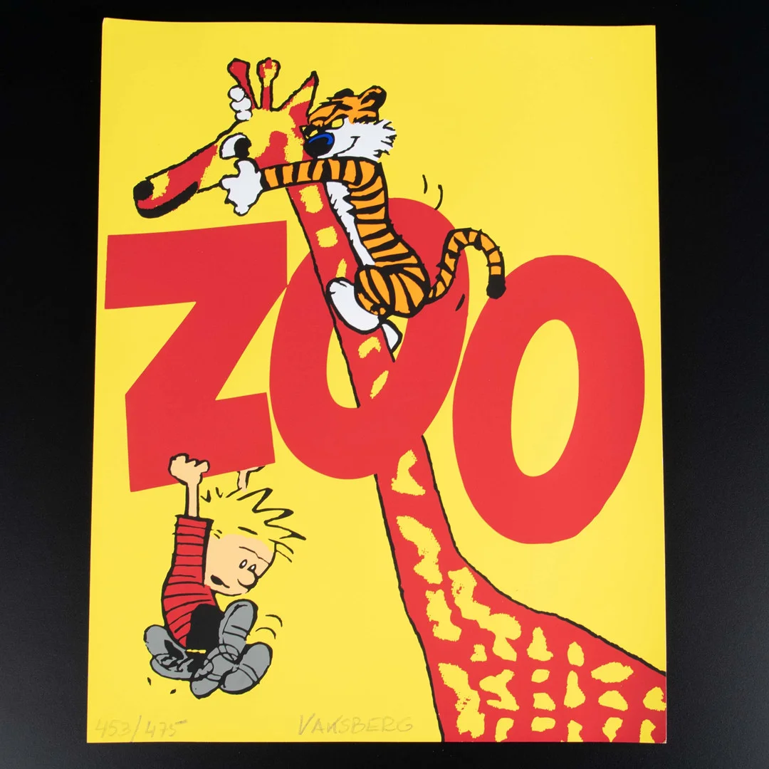 OVE VAKSBERG. "ZOO", färgserigrafi, signerad samt numrerad 453/475. — Engravings & Prints — Laholms Auktionskammare