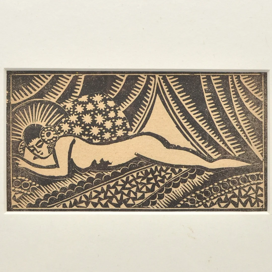 JEAN ALEXIS MORIN (1877 - 1940). "JEAN-MORIN", ORIGINAL HOLZSCHNITT, OHNE TITEL, 1934, IM PASSEPARTOUT. — Engravings & Prints — Kunst- und Auktionshaus Kleinhenz