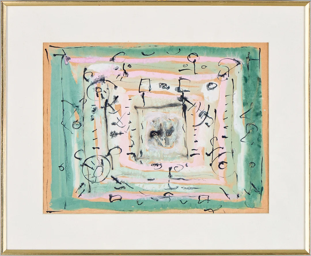 MIROSLAV PAVLOVIĆ. Komposition. — Paintings — Uppsala Auktionskammare