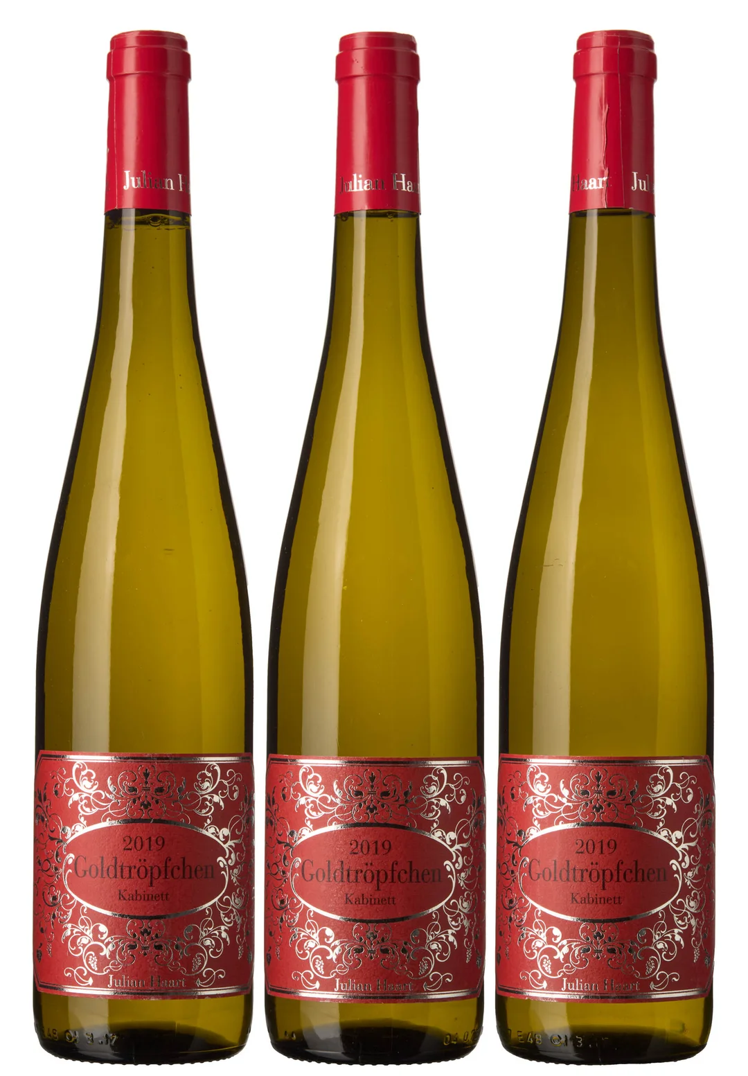 3 x Piesporter Goldtröpfchen Riesling Kabinett 2019, Julian Haart — 3 x Piesporter Goldtröpfchen Riesling Kabinett 2019, Julian Haart — Vin/Vin — Blomqvist