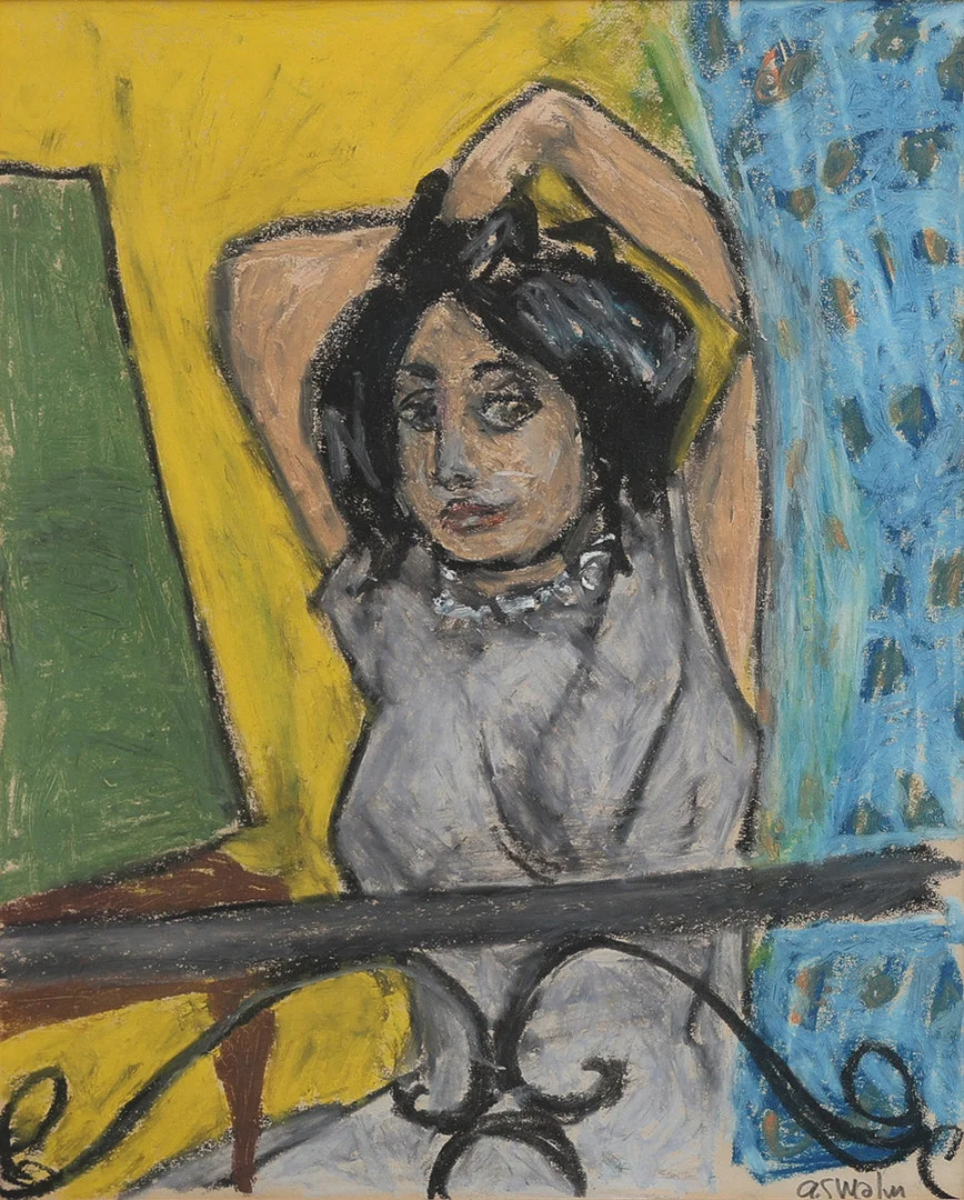 GUNNAR S. MALM (1909-1986). PASTELL, KVINNOPORTRÄTT, SIGNERAD. — Paintings — Crafoord Auktioner Lund