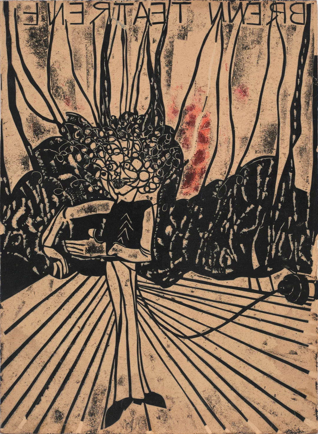 Eikaas, Ludvig — "Brenn teatrene" 1980 — Kunst/Grafikk — Blomqvist